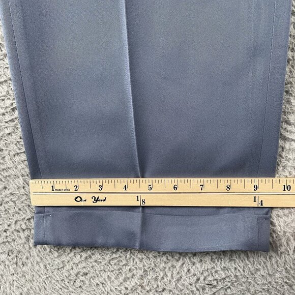 VTG Orvis Dress Pants Mens 38x30 Blue Formal Office Preppy Pleated - Picture 5 of 8